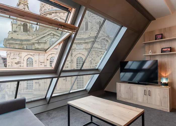 Familienapartment Mit Panoramablick Zur Frauenkirche