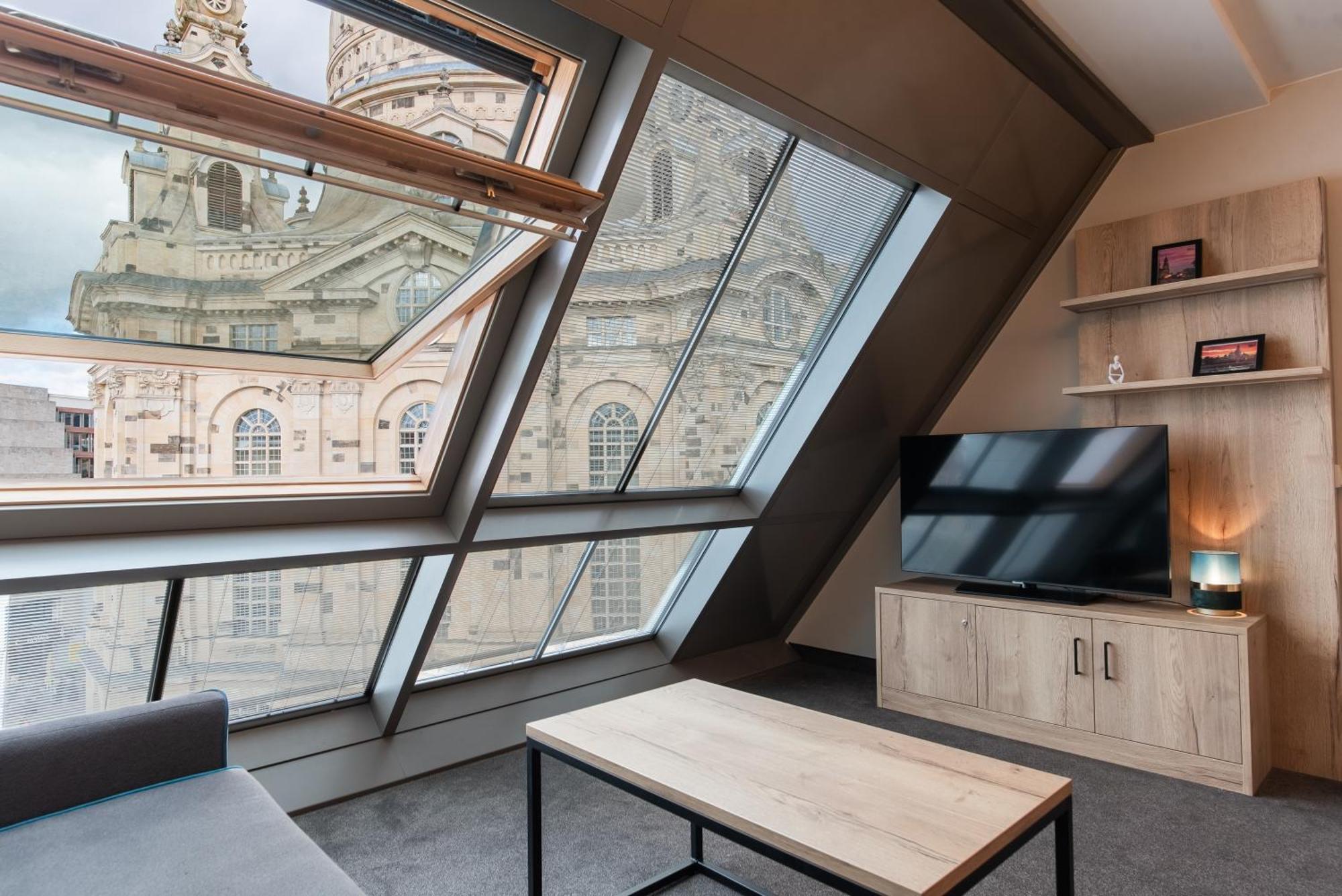 Familienapartment Mit Panoramablick Zur Frauenkirche